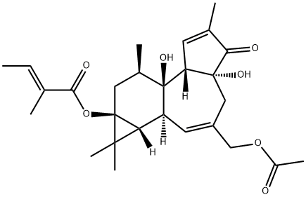 12-DEOXYPHORBOL 13-ANGELATE 20-ACETATE Structural