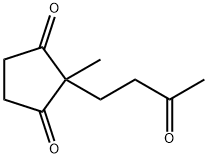 2-Methyl-2-(3-oxobutyl)cyclopentane-1,3-dione Structural Picture