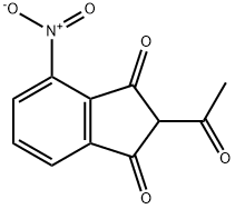 2-ACETYL-4-NITRO-1,3-INDANEDIONE Structural