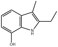 Indol-7-ol, 2-ethyl-3-methyl- (8CI) Structural