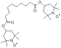 Bis(2,2,6,6-tetramethyl-1-piperidinyloxy-4-yl) sebacate Structural