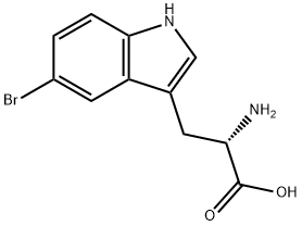 (2S)-2-amino-3-(5-bromo-1H-indol-3-yl)propanoic acid Structural