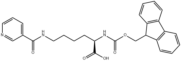 FMOC-D-LYS(NICOTINOYL)-OH Structural