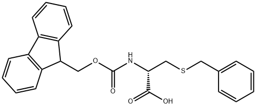 FMOC-D-CYS(BZL)-OH Structural