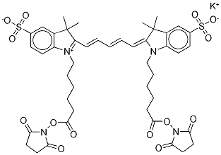 CYANINE 5 BIHEXANOIC ACID DYE, SUCCINIMIDYL ESTER, POTASSIUM SALT