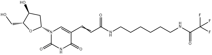 5-[N-(6-(TRIFLUOROACETAMIDO)HEXYL)-3(E)-ACRYLAMIDO]-2'-DEOXYURIDINE Structural