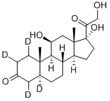 5A-PREGNAN-11B,17A,21-TRIOL-3,20-DIONE-1,2,4,5-D4