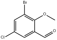 3-bromo-5-chloro-2-methoxybenzaldehyde Structural