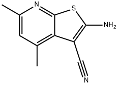 Thieno[2,3-b]pyridine-3-carbonitrile, 2-amino-4,6-dimethyl- (9CI) Structural