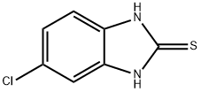 5-Chloro-2-mercaptobenzimidazole Structural