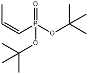 Phosphonic acid, P-(1Z)-1-propen-1-yl-, bis(1,1-dimethylethyl) ester Structural