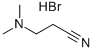 (2-CYANOETHYL)(DIMETHYL)AMMONIUM BROMIDE Structural