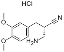 L-3-(3,4-Dimethoxyphenyl)-alpha-amino-2-methylpropionitrile hydrochloride Structural