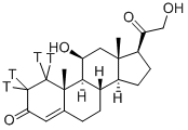 CORTICOSTERONE-[1,2-3H(N)] Structural