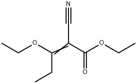 ETHYL 2-CYANO-3-ETHOXY-2-PENTENOATE Structural