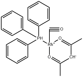 Rhodium (triphenylphosphine)carbonylacetylacetonate Structural Picture