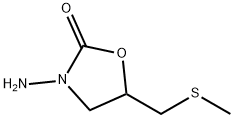 3-amino-5-[(methylthio)methyl]oxazolidin-2-one Structural