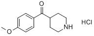 (4-METHOXYPHENYL)(4-PIPERIDYL)METHANONE HYDROCHLORIDE Structural