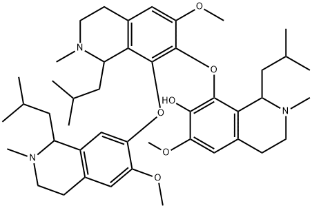 6-methoxy-8-[[6-methoxy-8-[[6-methoxy-2-methyl-1-(2-methylpropyl)-3,4- dihydro-1H-isoquinolin-7-yl]oxy]-2-methyl-1-(2-methylpropyl)-3,4-dihyd ro-1H-isoquinolin-7-yl]oxy]-2-methyl-1-(2-methylpropyl)-3,4-dihydro-1H -isoquinolin-7-ol