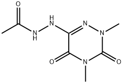 Acetic acid, 2-(2,3,4,5-tetrahydro-2,4-dimethyl-3,5-dioxo-1,2,4-triazin-6-yl)hydrazide (9CI) Structural