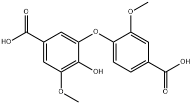 VANILLIC ACID, 5-(4-CARBOXY-2-METHOXYPHENOXY)- Structural