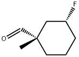 Cyclohexanecarboxaldehyde, 3-fluoro-1-methyl-, (1S,3R)- (9CI) Structural