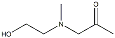 2-Propanone, 1-[(2-hydroxyethyl)methylamino]- (9CI) Structural