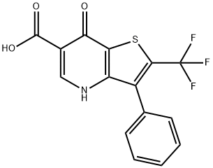 7-OXO-3-PHENYL-2-(TRIFLUOROMETHYL)-4,7-DIHYDROTHIENO[3,2-B]PYRIDINE-6-CARBOXYLIC ACID