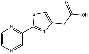 2-(2-PYRAZIN-2-YL-1,3-THIAZOL-4-YL)ACETIC ACID Structural