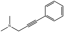 3-Phenyl-2-propynyldimethylamine Structural