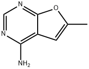 Furo[2,3-d]pyrimidine, 4-amino-6-methyl- (8CI) Structural