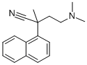 1-NAPHTHALENEACETONITRILE, alpha-(2-(DIMETHYLAMINO)ETHYL)-alpha-METHYL - Structural