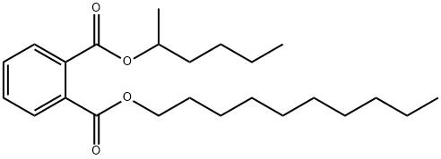 decyl hexyl phthalate Structural