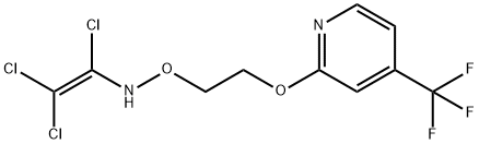 N-(1,2,2-TRICHLOROVINYL)-O-(2-([4-(TRIFLUOROMETHYL)-2-PYRIDYL]OXY)ETHYL)HYDROXYLAMINE Structural