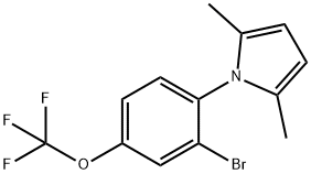 1-[2-BROMO-4-(TRIFLUOROMETHOXY)PHENYL]-2,5-DIMETHYL-1H-PYRROLE Structural