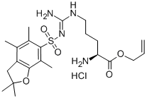 H-ARG(PBF)-OALL HCL Structural