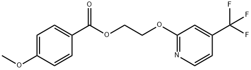 2-([4-(TRIFLUOROMETHYL)-2-PYRIDYL]OXY)ETHYL 4-METHOXYBENZOATE