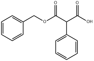 PHENYLMALONIC ACID MONOBENZYL ESTER Structural