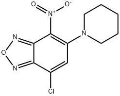 7-CHLORO-4-NITRO-5-PIPERIDINO-2,1,3-BENZOXADIAZOLE Structural