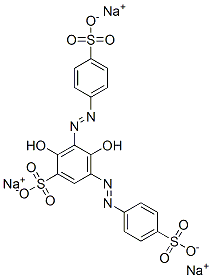 trisodium 2,4-dihydroxy-3,5-bis[(4-sulphonatophenyl)azo]benzenesulphonate  