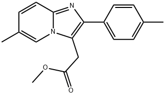 Methyl 6-methyl-2-(4-methylphenyl)imidazo[1,2-a]pyridine-3-acetate Structural