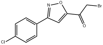 2-BROMO-1-[3-(4-CHLOROPHENYL)-5-ISOXAZOLYL]-1-ETHANONE Structural