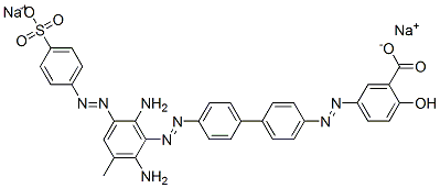 disodium 5-[[4'-[[2,6-diamino-3-methyl-5-[(4-sulphonatophenyl)azo]phenyl]azo][1,1'-biphenyl]-4-yl]azo]salicylate  