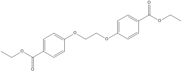 ETHYLENE GLYCOL BIS[4-(ETHOXYCARBONYL)PHENYL] ETHER Structural