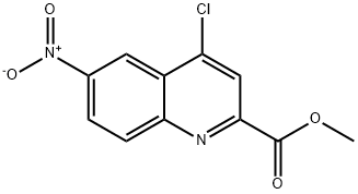 METHYL 4-CHLORO-6-NITRO-QUINOLINE-2-CARBOXYLATE Structural