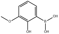 3-METHOXY-2-HYDROXYPHENYL BORONIC ACID Structural