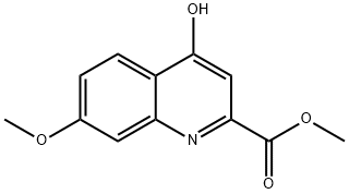 4-Hydroxy-7-methoxy-quinoline-2-carboxylic acid methyl ester Structural