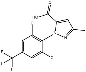 1-[2,6-DICHLORO-4-(FLUOROMETHYL)PHENYL]-3-METHYL-1H-PYRAZOLE-5-CARBOXYLIC ACID Structural