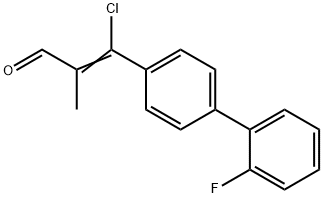 3-CHLORO-3-(2'-FLUORO[1,1'-BIPHENYL]-4-YL)-2-METHYLACRYLALDEHYDE Structural