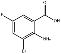 2-AMINO-3-BROMO-5-FLUOROBENZOIC ACID Structural